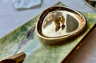 Mother Pearl angel adjustable ring