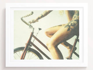 Designer Red Bicycle Print