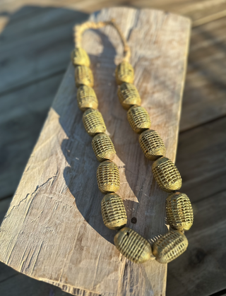 Vintage African Brass Cage Beads