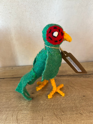 Mexican hand made parrot plushie