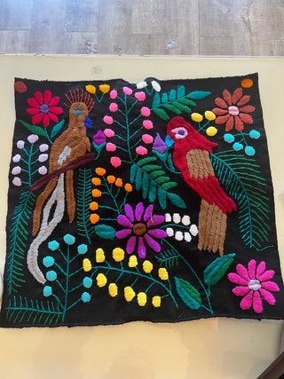 Pillow cover handmade Mexican embroidered